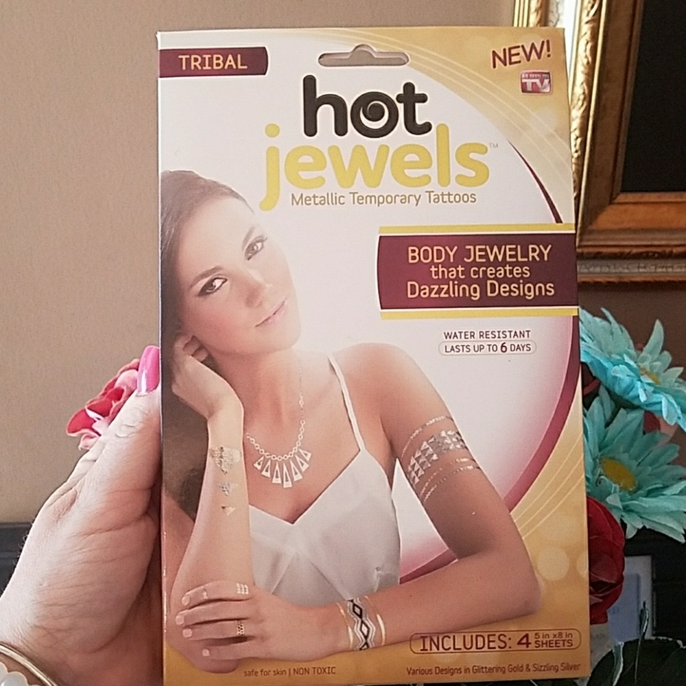 AS SEEN ON TV Metallic Body jewelry Tattoos. Long Lasting - Picture 2 of 5
